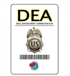 DEA BADGE HALLOWEEN COSTUME